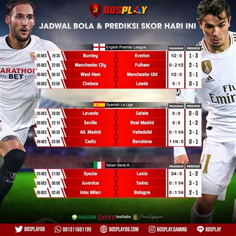 Jadwal Bola Hari Ini: Tanggal 4.